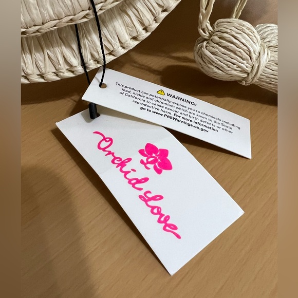 Orchid Love Round Straw Bag with Tassel Detail - Picture 10 of 10